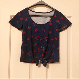 Cherry Tie Top 🍒